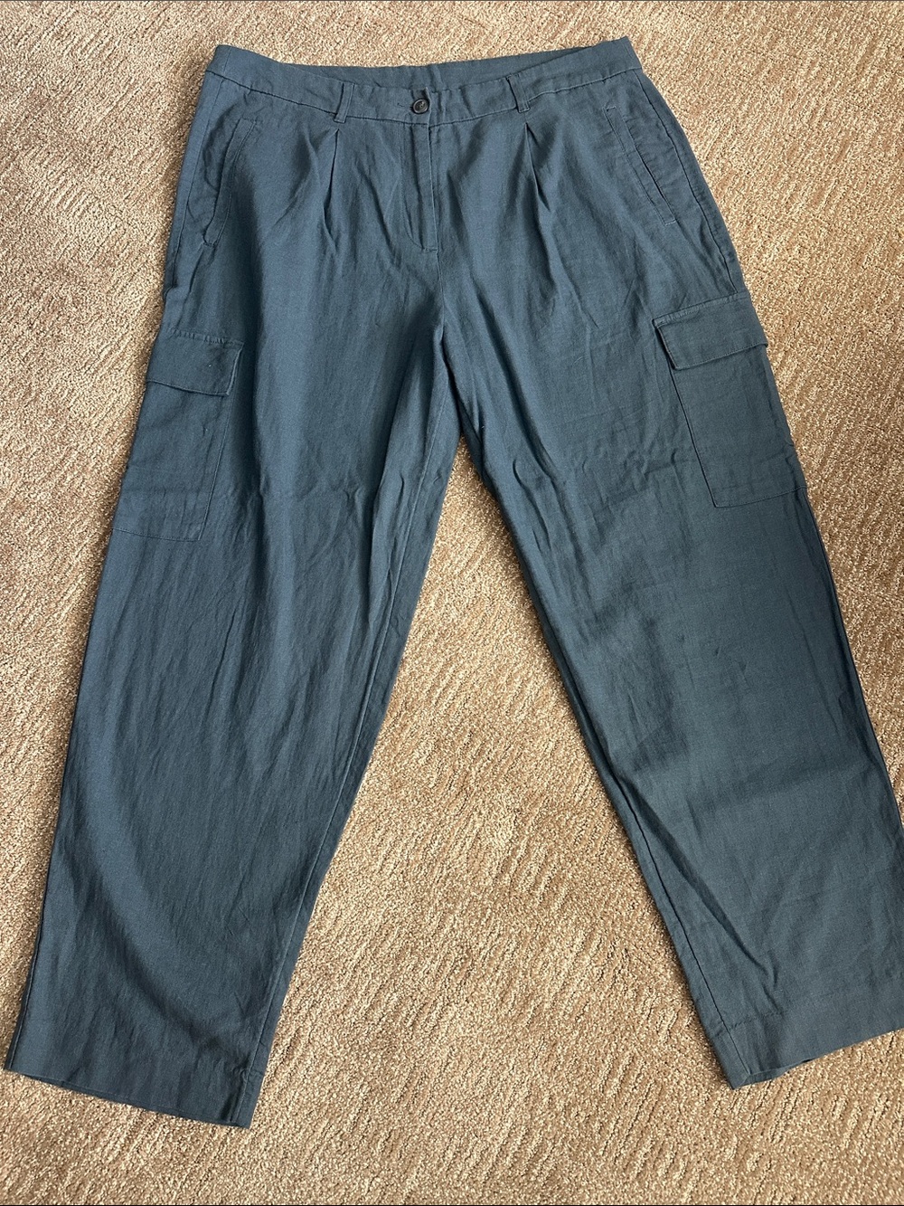 Old Navy Women's Dark Blue Cargo Trousers